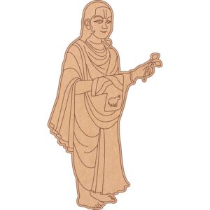 A pre-marked Mahaprabhuji cutout for painting