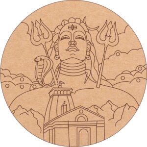 MDF bases with pre-marked image of Lord Shiva.