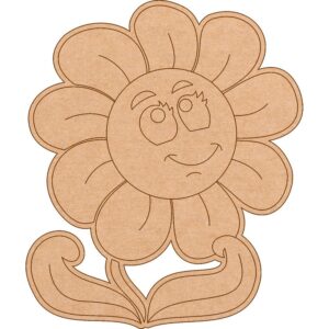 MDF sunflower fridge magnet