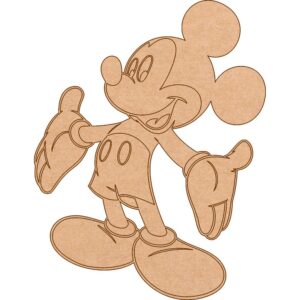 MDF Mickey Mouse fridge magnet with cute and colorful Mickey Mouse design.